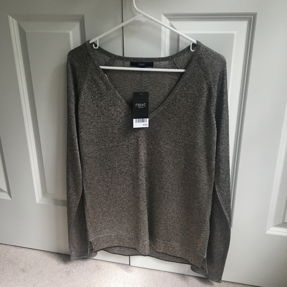 *NWT* Next Direct metallic lightweight sweater